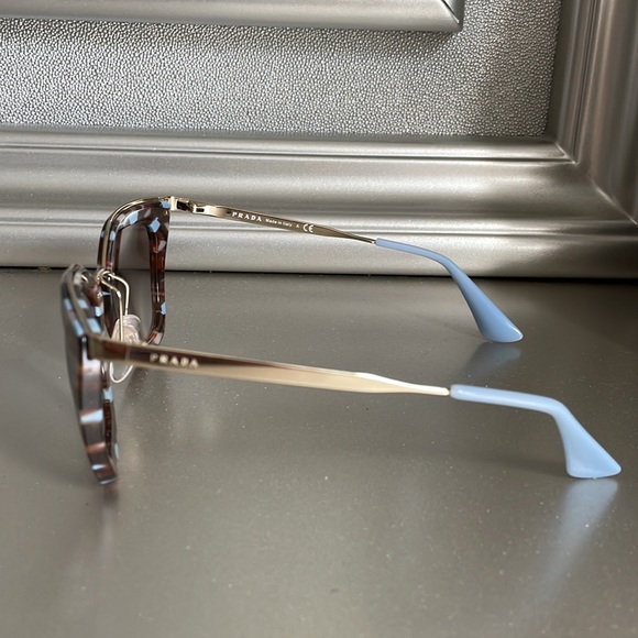 Prada Sunglasses - Tortoise with Light Blue - Picture 5 of 11
